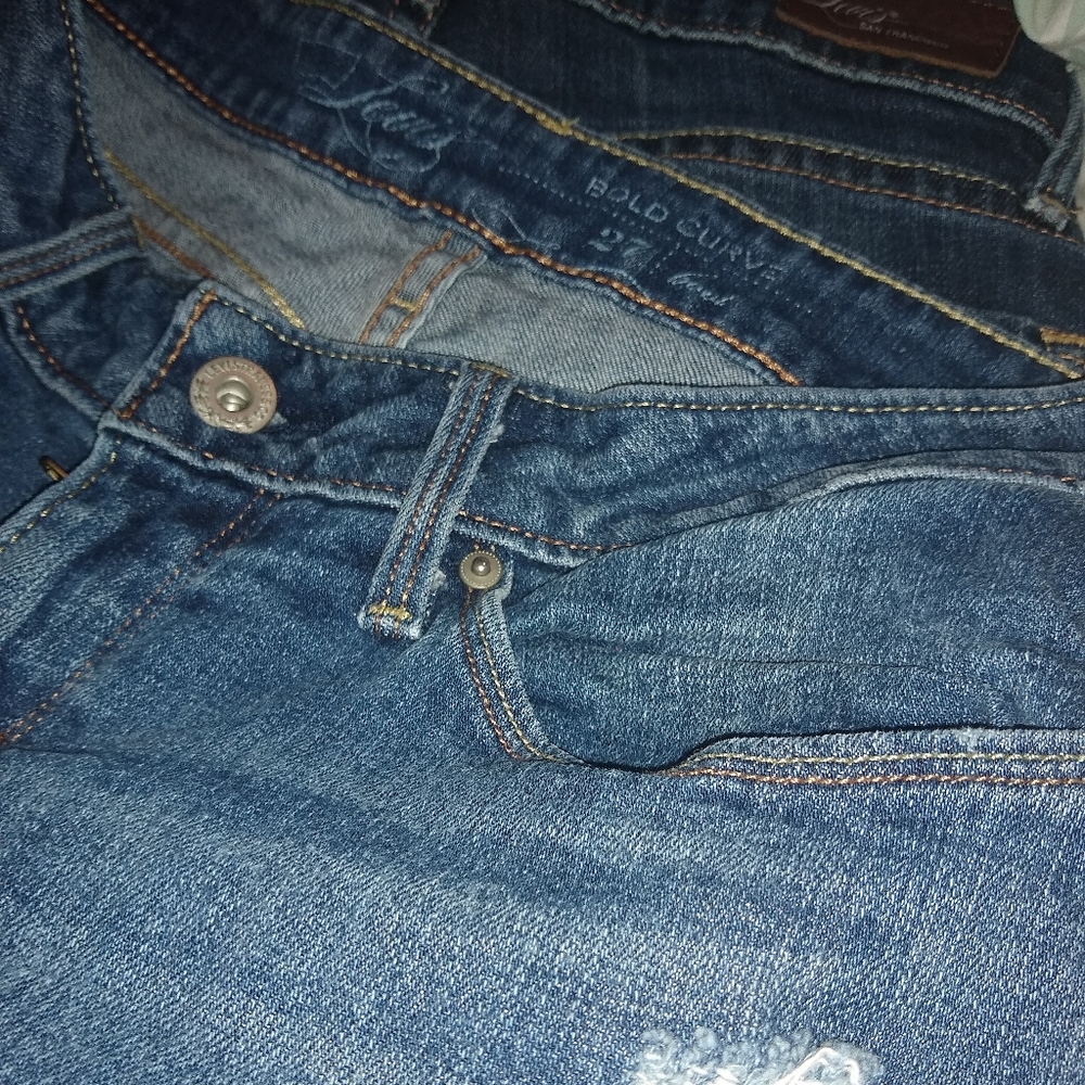 Levi's Bold CurveID ripped knee bootcut